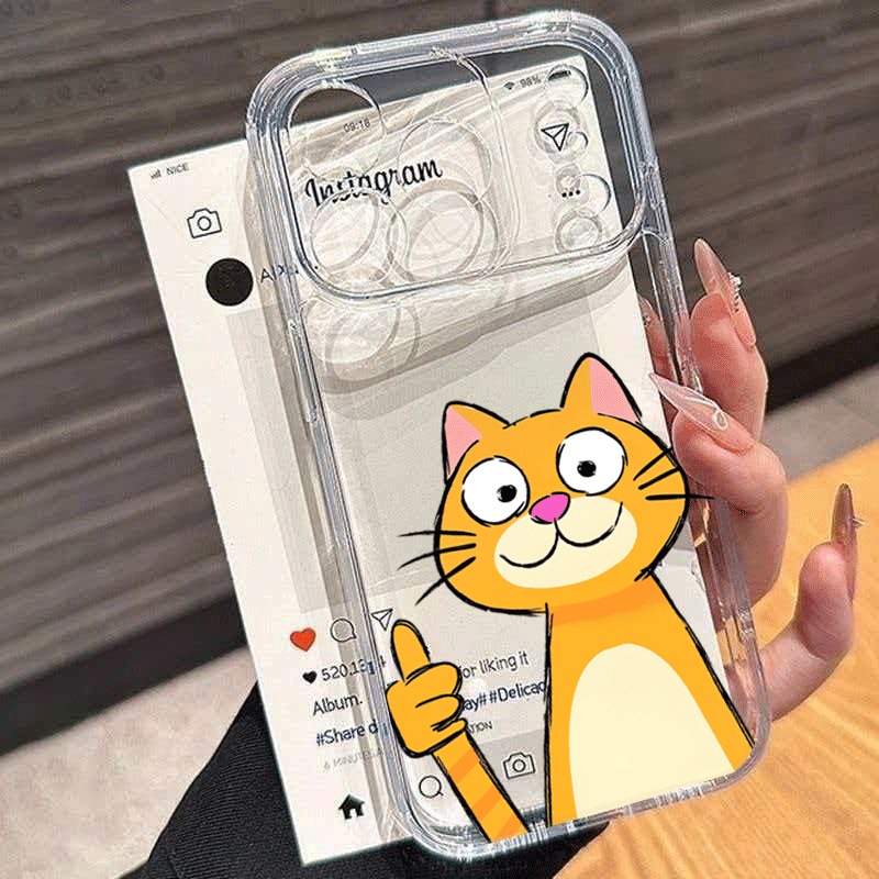 Xiaomi Redmi Note 14 - เคสโทรศัพท์ลายแมวส้มการ์ตูนน่ารัก สำหรับ Xiaomi Redmi Note 15