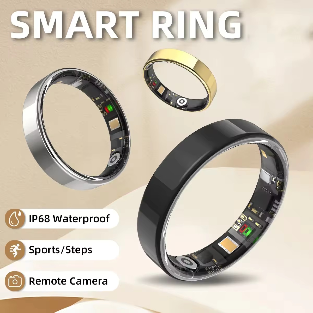 R09 แหวนอัจฉริยะสำหรับผู้ชายผู - Temperature Ring Skin บทวิจารณ์และราคา